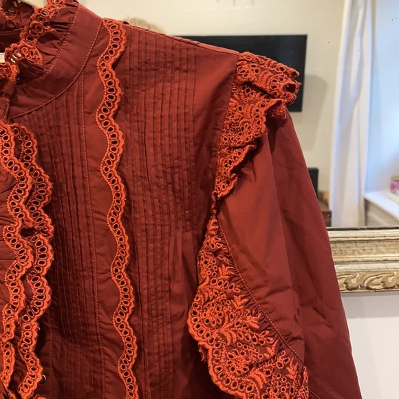 Ulla Johnson Blouse Size Small 🧡 - Picture 4 of 6